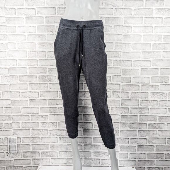Lululemon Women's Textured Ribbed High Rise Jogger pants Heather gray - Picture 1 of 10